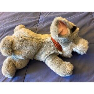 Disney Tramp Plush Dog 15" Lady and the Tramp Gray Plush Dog